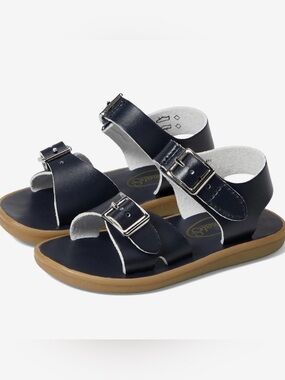 footmates Kids Navy Blue Buckle Sandals